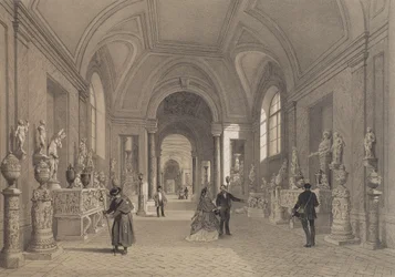 Vaticaanse musea, Galerie van de Kandelabers, Rome, illustratie uit het album 